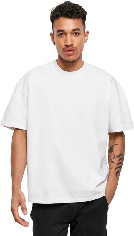 Build your Brand - Ultra Heavy Cotton Box Tee BY163 - T-shirt - Wit