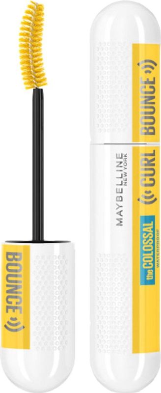 Maybelline - Colossal Mascara Curl Bounce Waterproof - Zwart - 9,5 ml