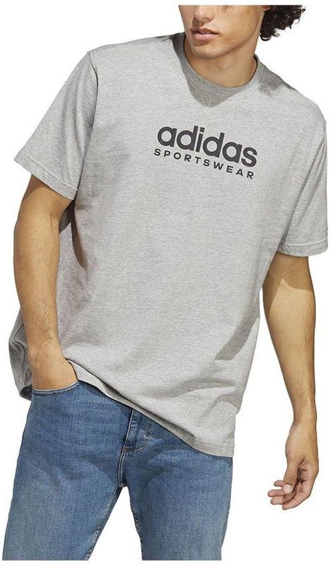 Adidas All Szn Graphic T-shirt Met Korte Mouwen Grijs M Regular Man