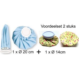 Rojafit - Ice Bag - Herbruikbare IJszak - Voordeelset 2 Stuks - 1x Groot en 1x Klein
