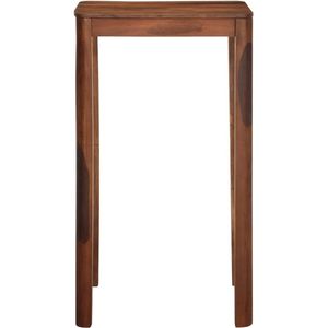 The Living Store Bartafel 60x60x107 cm massief acaciahout - Bartafel - Acacia Hout - Houten Bartafel - Hoge Tafel - Bistrotafel