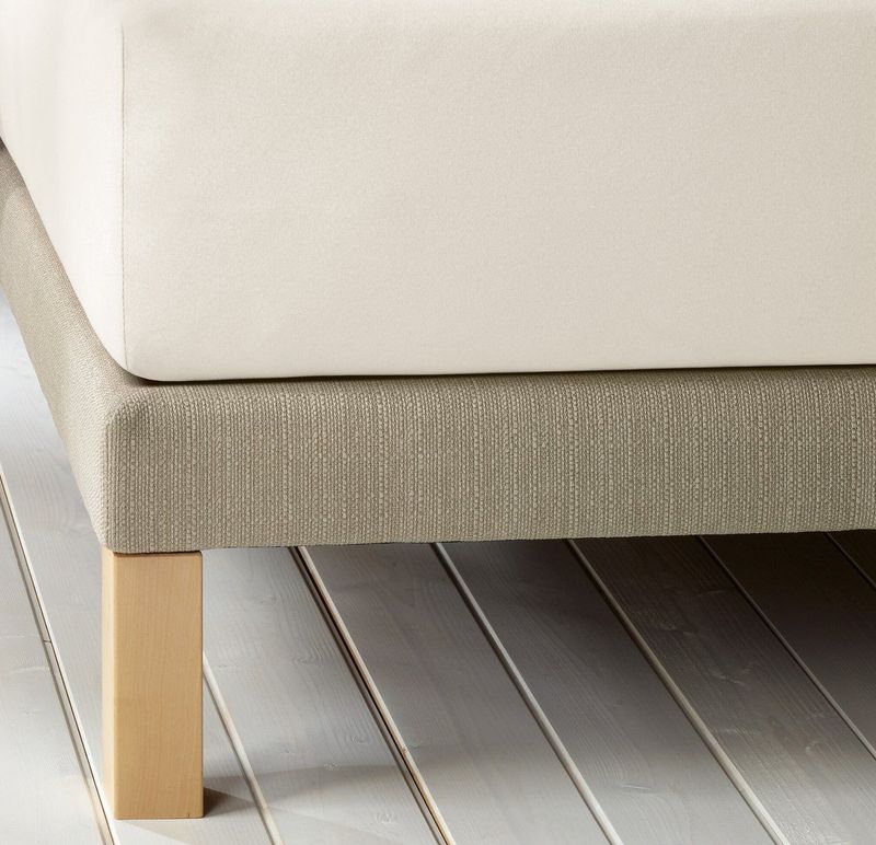 De Witte Lietaer Hoeslaken Laurence Soft White - 180 x 200/220 x h 30 - Katoen Flanel