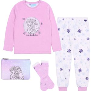 Frozen Anna en Elsa - Pastelkleurige pyjamaset met sokken en portemonnee / 134