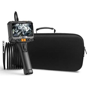 Endoscoop Inspectie camera - Mini camera 360 graden bestuurbaar - 2M Kabel - Dual camera - LED - Waterdicht - 8,5 mm - 1080p - Met 5 inch HD scherm - Inspectiecamera