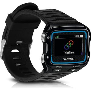 kwmobile bandje geschikt voor Garmin Forerunner 920XT - Armband voor fitnesstracker in zwart - Horlogeband