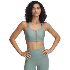 Under Armour - Infinity Zip 2.0 - Sporttop - Groen - Hoge Ondersteuning