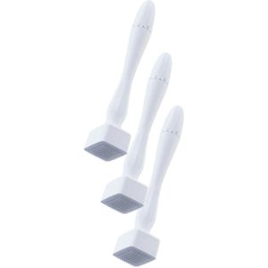 3x Derma Stamp - 140 Naalden – Verstelbaar (0,3mm - 3mm) – Voor Haargroei, Huid en Baardgroei - Dermaroller [Haarvast dermastamp]