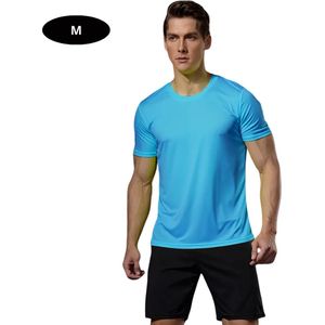 Bovista Sportshirt Heren - Sport - Fitness - Compressie Shirt - Corrigerend Hemd - Sportkleding - Mannen - Hemelsblauw - M