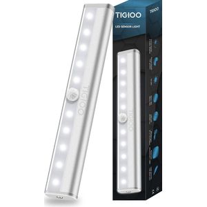 TIGIOO Kastverlichting LED met bewegingssensor- Keukenverlichting op batterij - LED Kast Verlichting Draadloos (1 PACK)