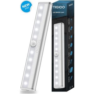 TIGIOO Kastverlichting LED met bewegingssensor- Keukenverlichting op batterij - LED Kast Verlichting Draadloos (1 PACK)