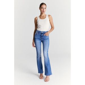 COJ - Matilda - Dames Flare Jeans - Medium Blue