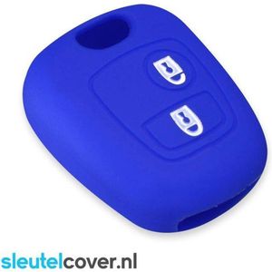 Autosleutel Hoesje geschikt voor Toyota - SleutelCover - Silicone Autosleutel Cover - Sleutelhoesje Blauw