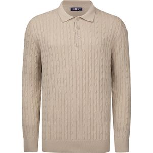 Jimmy Sanders - Trui - Beige - 100% Katoen - Heren - 2XL