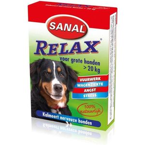 Sanal Relax Tablet - Antistressmiddel Grote Honden