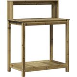 vidaXL-Oppottafel-met-schappen-82,5x50x109,5-cm-geïmpregneerd-hout