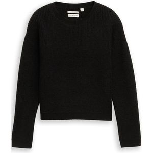 Tom Tailor Cropped gebreide trui met glitterlook