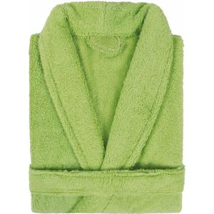 Badjas Badstof Uni Pure Royal met Shawlkraag Groen col 2612 Maat M