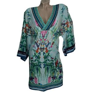 Kaftan - Tuniek - Strandjurk - Multicolor - One size S-L