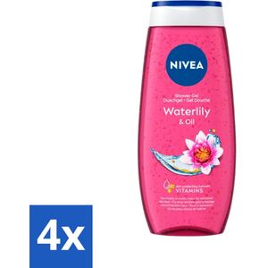 NIVEA - Douchegel - Waterlelie & Olie - Verfrissende Huid - 250 ml - Voordeelverpakking - 4 stuks