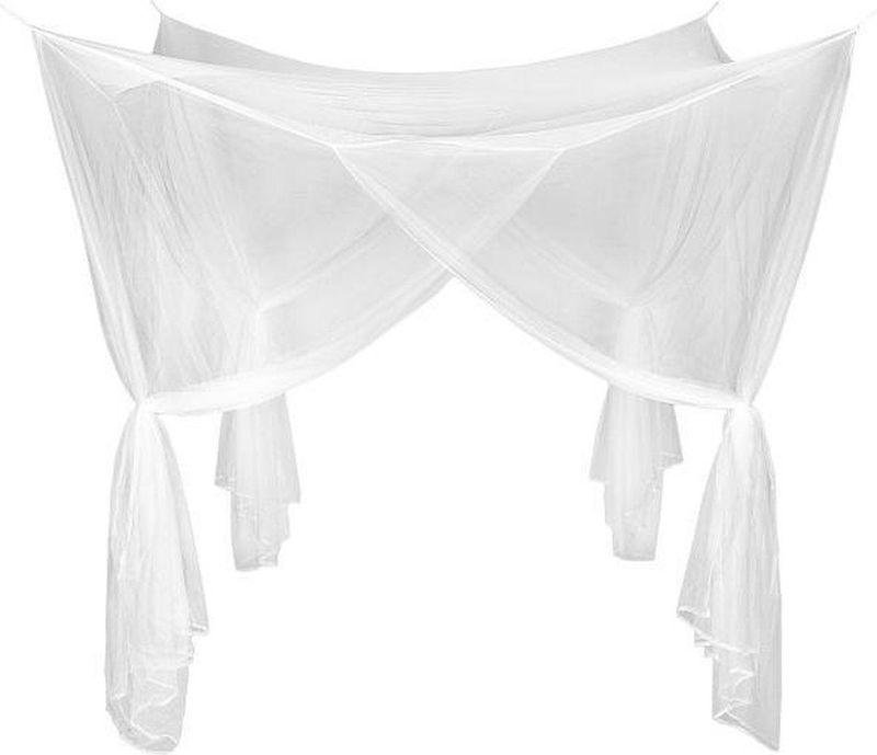 Klamboe - Wit - Voor Eenpersoons- en Tweepersoonsbedden - Optimale Bescherming Tegen Insecten