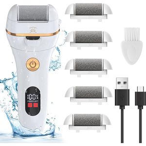 Elektrische Eeltverwijderaar - Oplaadbare, Waterdichte Eeltverwijderaar met 5 Rollen en 2 Snelheden