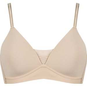 Naturana - Voorgevormde soft bh met mesh detail - 5758 - Beige - 95B