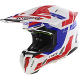 Airoh - Twist 3.0 - Crosshelm - Glans Wit Blauw Rood
