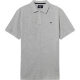 Hackett - Polo Grijs - Slim-fit - Heren Poloshirt Maat XXL