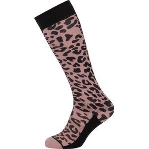 Protest Prtgatton - Skisokken Dames - Panterprint - Outdoor – Vintage Pink
