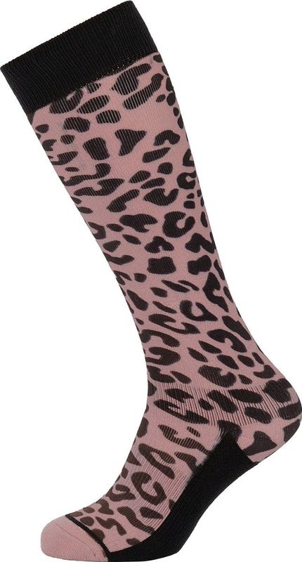 Protest Prtgatton - Skisokken Dames - Panterprint - Outdoor – Vintage Pink