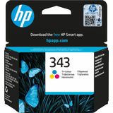 HP 343 Tri-color Original Ink Cartridge inktcartridge 1 stuk(s) Origineel Normaal rendement Cyaan, Magenta, Geel