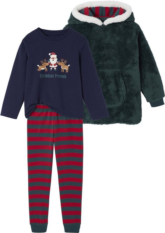 Vertbaudet Pyjama set en sweater met capuchon voor jongens