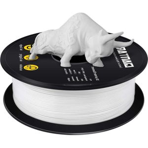 1.75mm White 3D Printer Filament 1KG Spool - High-Quality PLA Filament