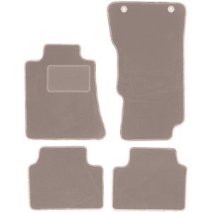 Beige veloursmatten voor: Alfa Romeo Giulia 4x4 (4WD) sedan (2016-)