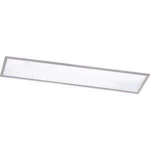 LED Plafondlamp - Plafondverlichting - Torna Povino - 31W - Warm Wit 3000K - Dimbaar - Rechthoek - Mat Nikkel - Aluminium