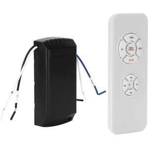 Afstandsbedieningsset voor plafondventilatorlamp - bediening van ventilatorlampen - PC-materiaal - windsnelheid regeling .