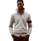 Tommy Hilfiger - RWB Insert - Sweatshirt - Zwart - Met Halve Rits