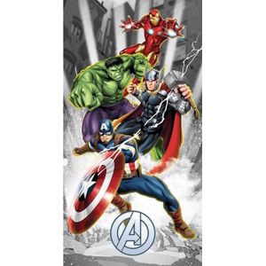 Avengers strandlaken - 100% katoen - Marvel Avengers handdoek - 140 x 70 cm.