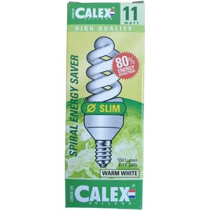 Calex Spiral energy saver - E14 - 11W - Warm wit