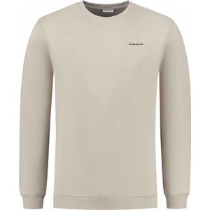 Purewhite - Heren Regular fit Sweaters Crewneck LS - Taupe - Maat S