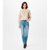 Guess, Dames, Sweatshirts & Hoodies, Beige, Maat: M