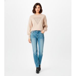 Guess, Dames, Sweatshirts & Hoodies, Beige, Maat: M