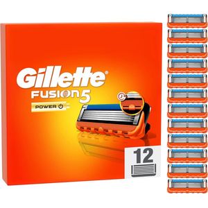 Gillette Fusion5 Power Scheermesjes - Voor Mannen - 12 Navulmesjes