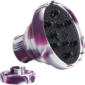 2 stuks Föhndiffusorbevestiging,Siliconen föhndiffusor - Verstelbare föhnverspreider Opvouwbare siliconen haarverspreider,Professionele hittebestendige draagbare föhnaccessoires Geschikt voor föhn