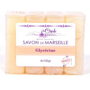 Glycerine Marseille zeep 4x100gr