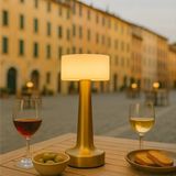 BENSON GOLD TOUCH DIMBARE OPLAADBARE LED-TAFELLAMP- Nachtlamp Slaapkamer- 3 verschillende kleuren mogelijk: wit, warm wit en warm wit