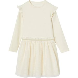 Vertbaudet - Kerstjurk - Meisjes - Ronde Hals - Lange Mouwen - Tutu Rokje van Gevoerd Tule