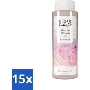 Therme - Mindful Blossom - Badschuim - Verfrissend - Verzorgend - 500ml - Bulkverpakking - 15 stuks