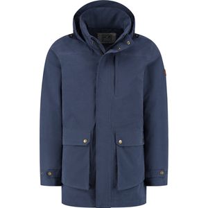 MGO James Herenjas Wind- en Waterdichte Parka - Blauw - Maat XL