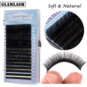 Wimperextensions D20 one by one doosje 7-15 mm 16 rijen D krul 0. 20 dikte - handmade mink lashes